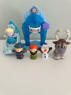 Rare Frozen Little People Elsa Parade Float Lot Anna Olaf Sven